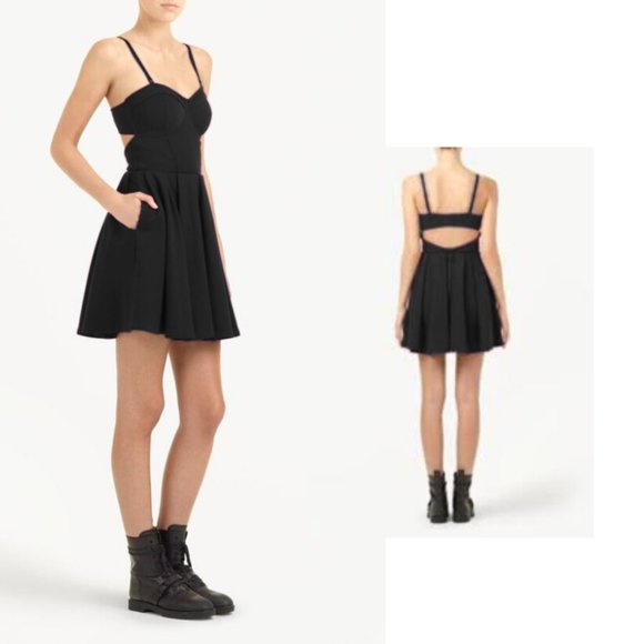 Aritzia Dresses & Skirts - Aritzia Talula Corset Open Back Skater Dress